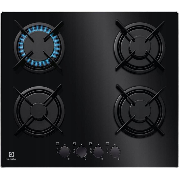 Electrolux EGT6242NVK Beépíthető 4 zónás Gáz Főzőlap - Fekete