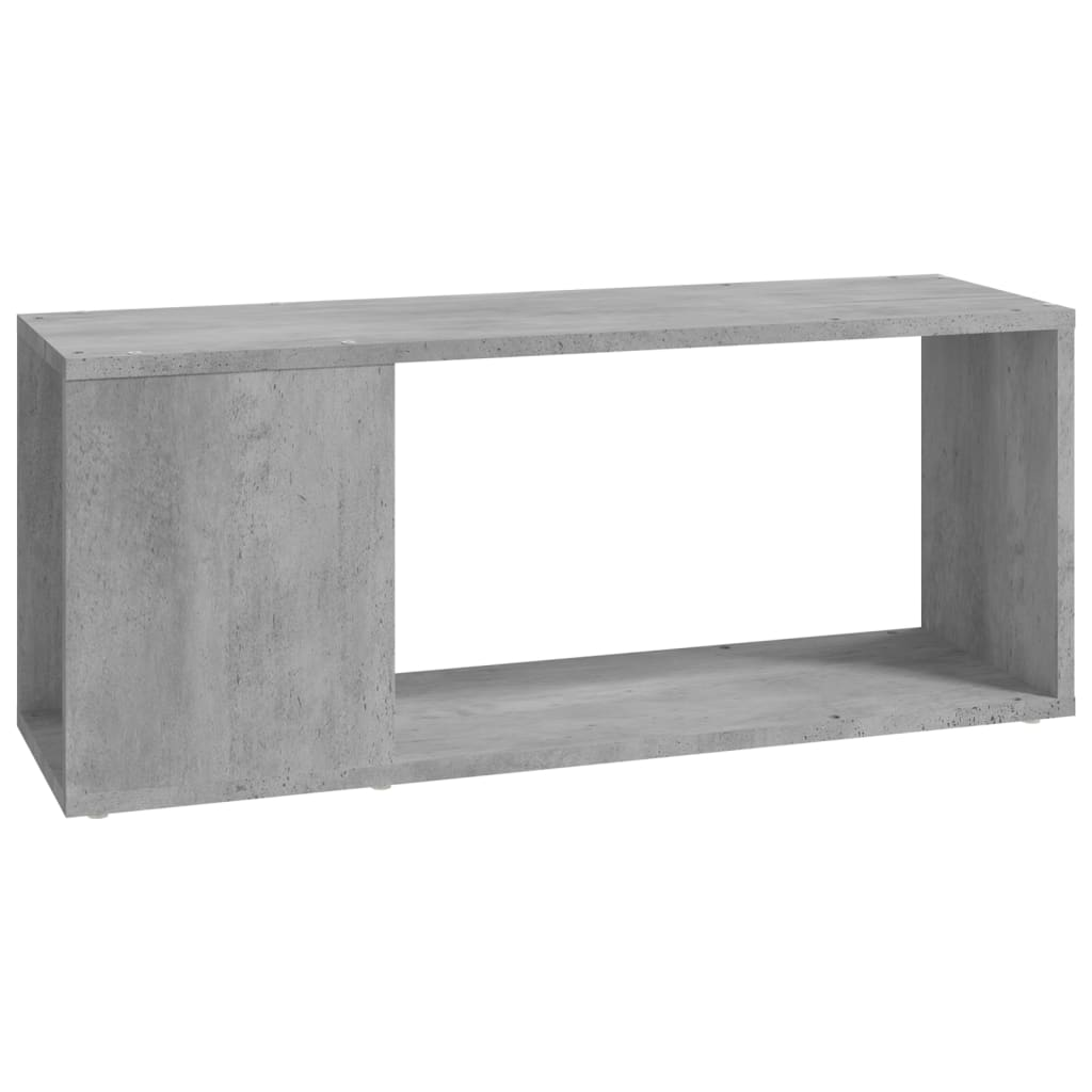 betonszürke szerelt fa TV-szekrény 80 x 24 x 32 cm (809111)