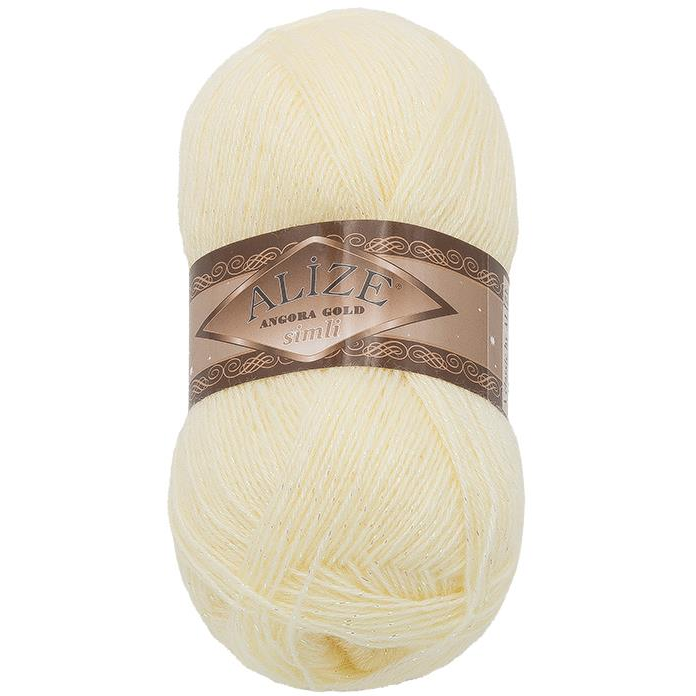 Bellatex Angora Gold Simli 100g - 01 vanília (10099)