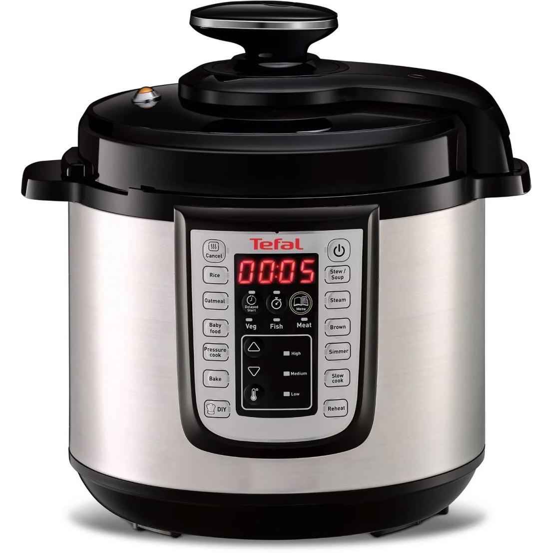 Tefal FAST & DELICIOUS CY505E 6 L Čierna, Nerezová oceľ 1100 W (CY505E30)