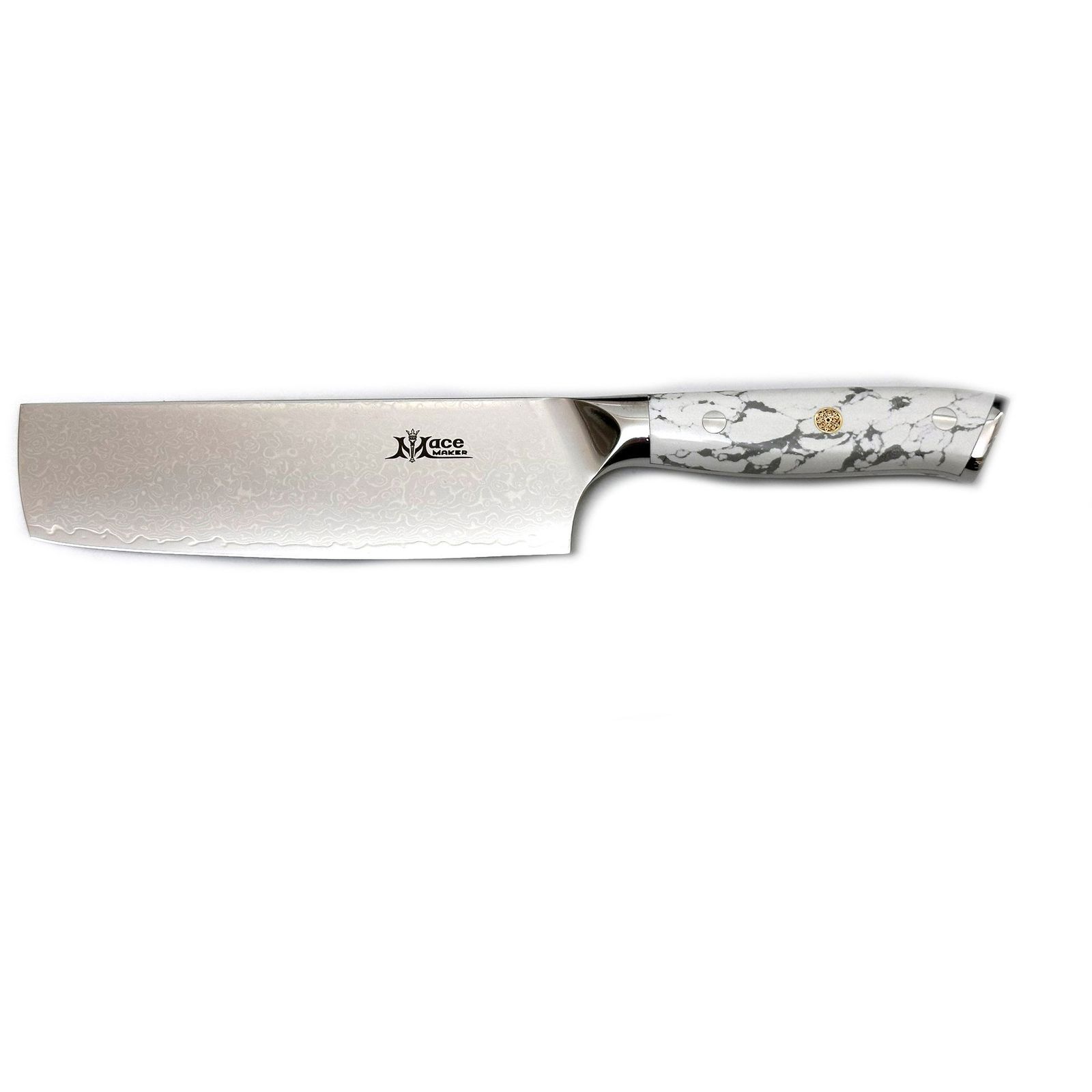 MaceMaker WHITE STONE NAKIRI SanMai damaszkuszi konyhakés (8594176645872)