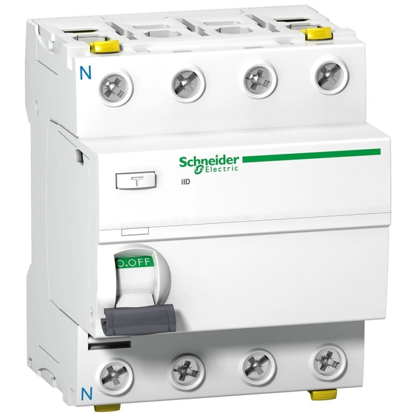 Schneider Electric A9Z21463 kredsløbsafbryder Reststrøm enhed Type A 4P