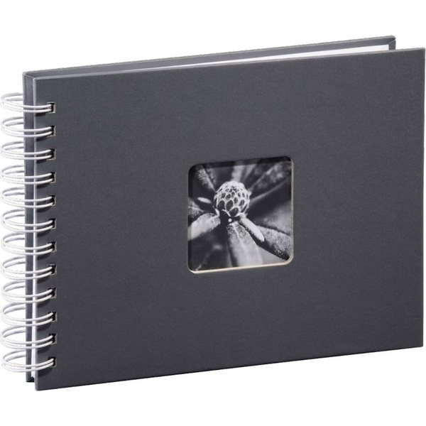 Hama Fine Art album fotografico e portalistino Grigio 100 fogli 10 x 15 cm Rilegatura a spirale