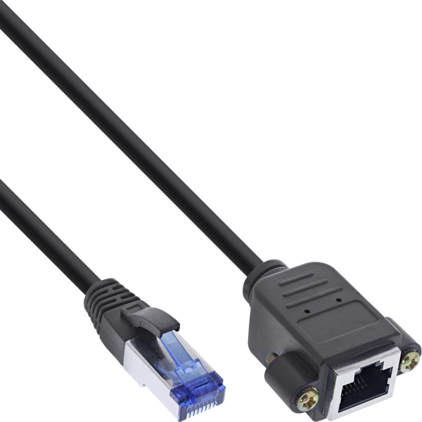InLine 76503X cavo di rete Nero Cat6a S/FTP (S-STP)