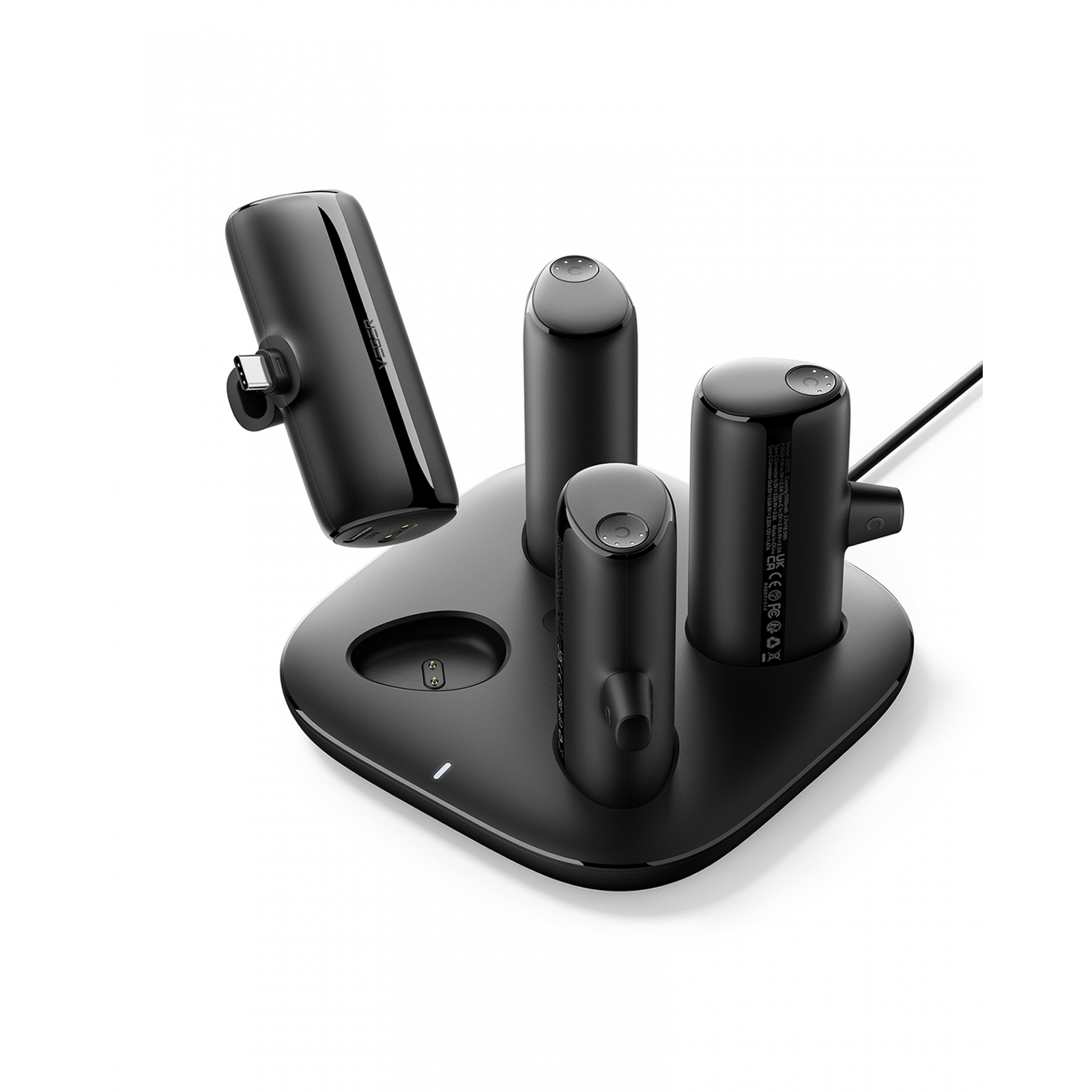 Veger W007 Power Bank 4x5000mAh + Töltőállomás - Fekete (W007 FEKETE)