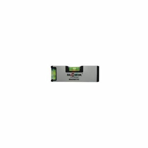 SŁOWIK POZIOMNICA ANODOWANA PK2M  100mm MINI KIESZONKOWA Z MAGNESEM
