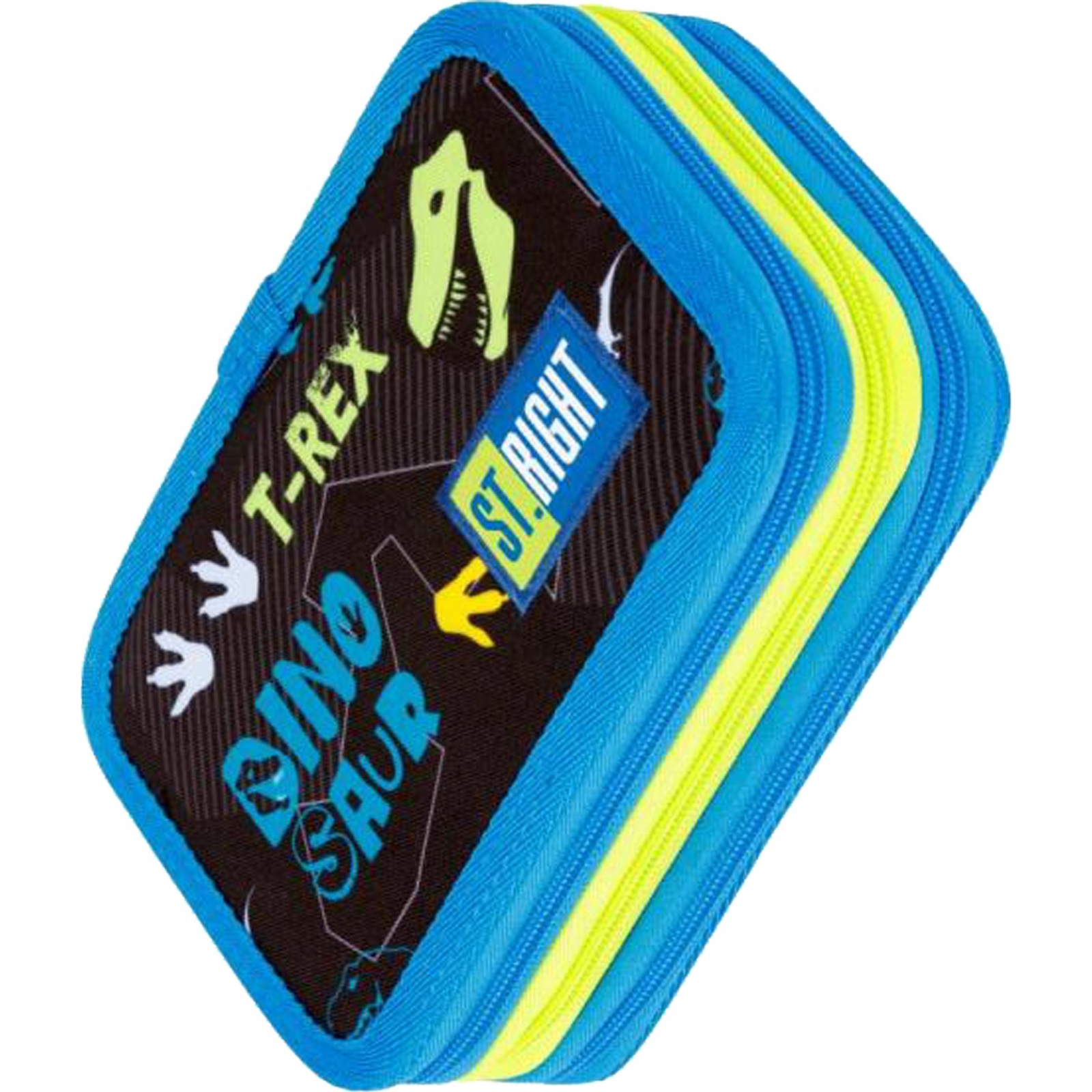 St.Right Dinoszauruszos három emeletes töltött tolltartó (5903235667671)