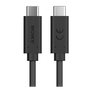 Кабел за данни и зарядно устройство Sony (тип-c - тип-c, 100w, поддръжка за бързо зареждане, 100 см) черен, UCB24B, гигапакет