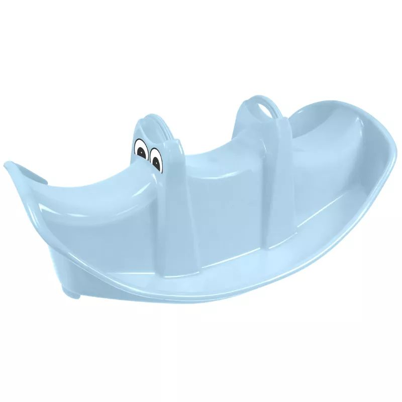 Mochtoys 3 személyes Krokodil alakú műanyag libikóka - Kék (12802)