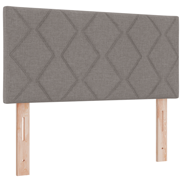 Tăblie de pat model romboidal taupe 100 cm textil