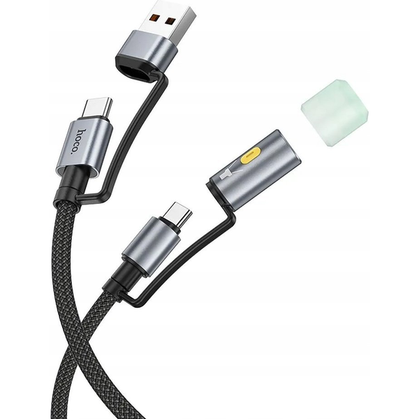 Kábel Hoco USB - USB typ C 1,2 m čierny
