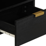 fekete szerelt fa dohányzóasztal 80 x 54 x 40 cm