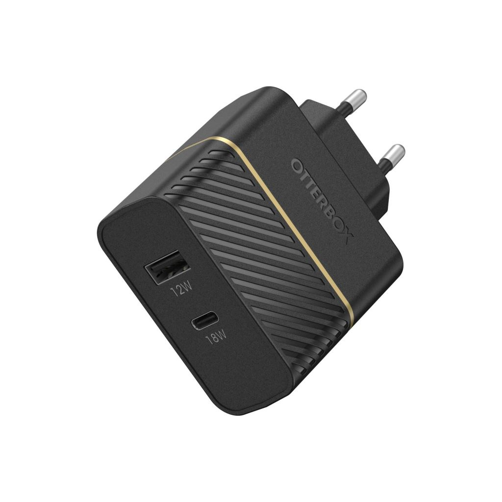 OtterBox USB-C + USB-A 30W gyorstöltő fekete (78-52723) (78-52723)