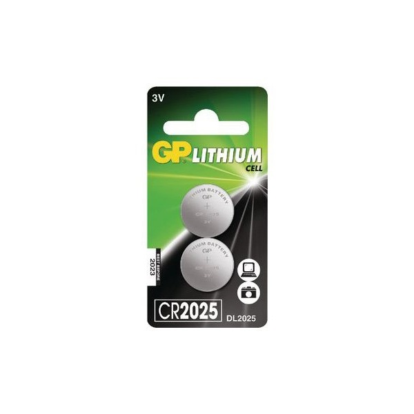 GP 3V CR Lithium gombelem CR2025 (2db/blister) (GPCR2025-BL2) (GPCR2025-BL2)