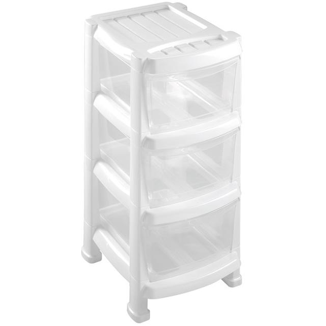 Heidrun polc 3 fiókkal, fehér (8010059115206)