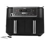 Фритюрник с горещ въздух Ninja Foodi Max Dual Zone AF451EU, 2470 w, Интелигентна система за готвене, 9,5 л, 2 чекмеджета, 6 функции, Черен