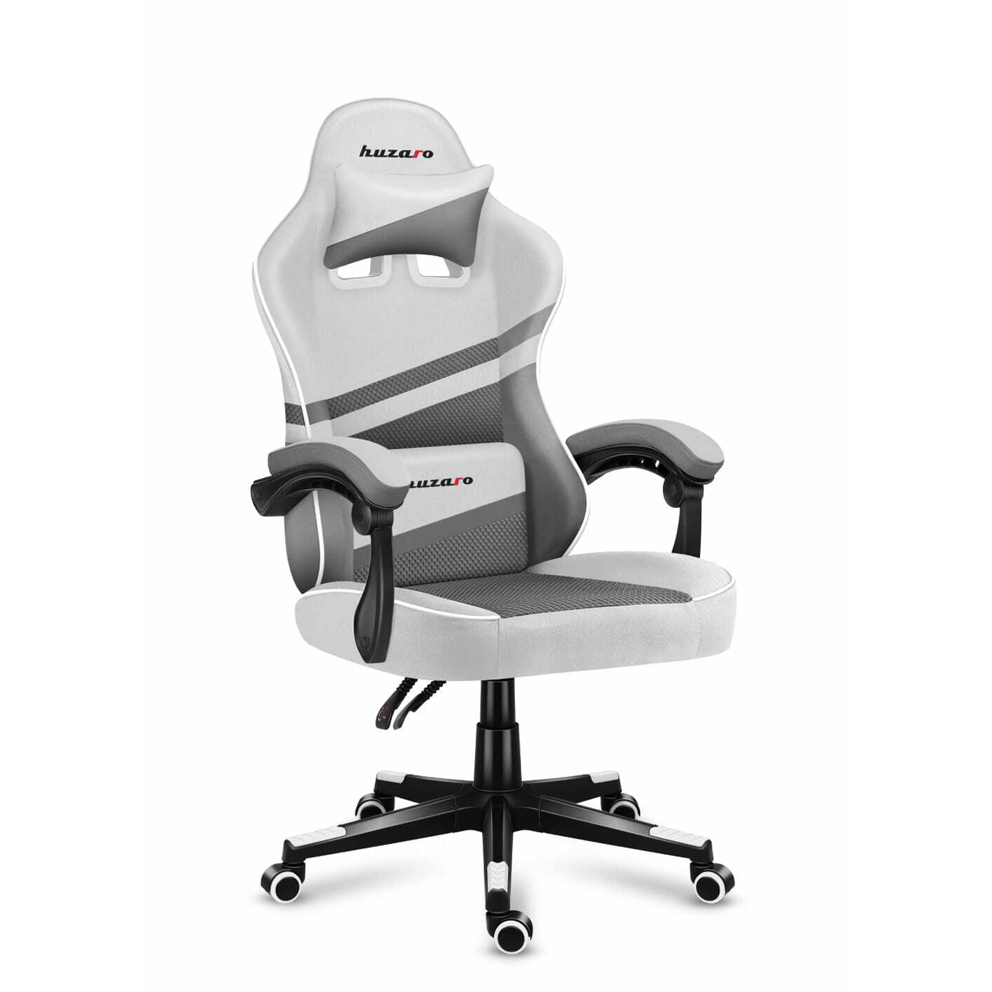 Huzaro Force 4.4 Gamer szék - Fehér/Szürke (HZ-FORCE 4.4 WHITE MESH)