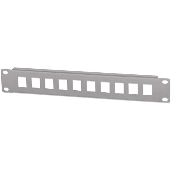 INTELLINET 10-Port Patchpanel unbestückt 10" 1 HE grau