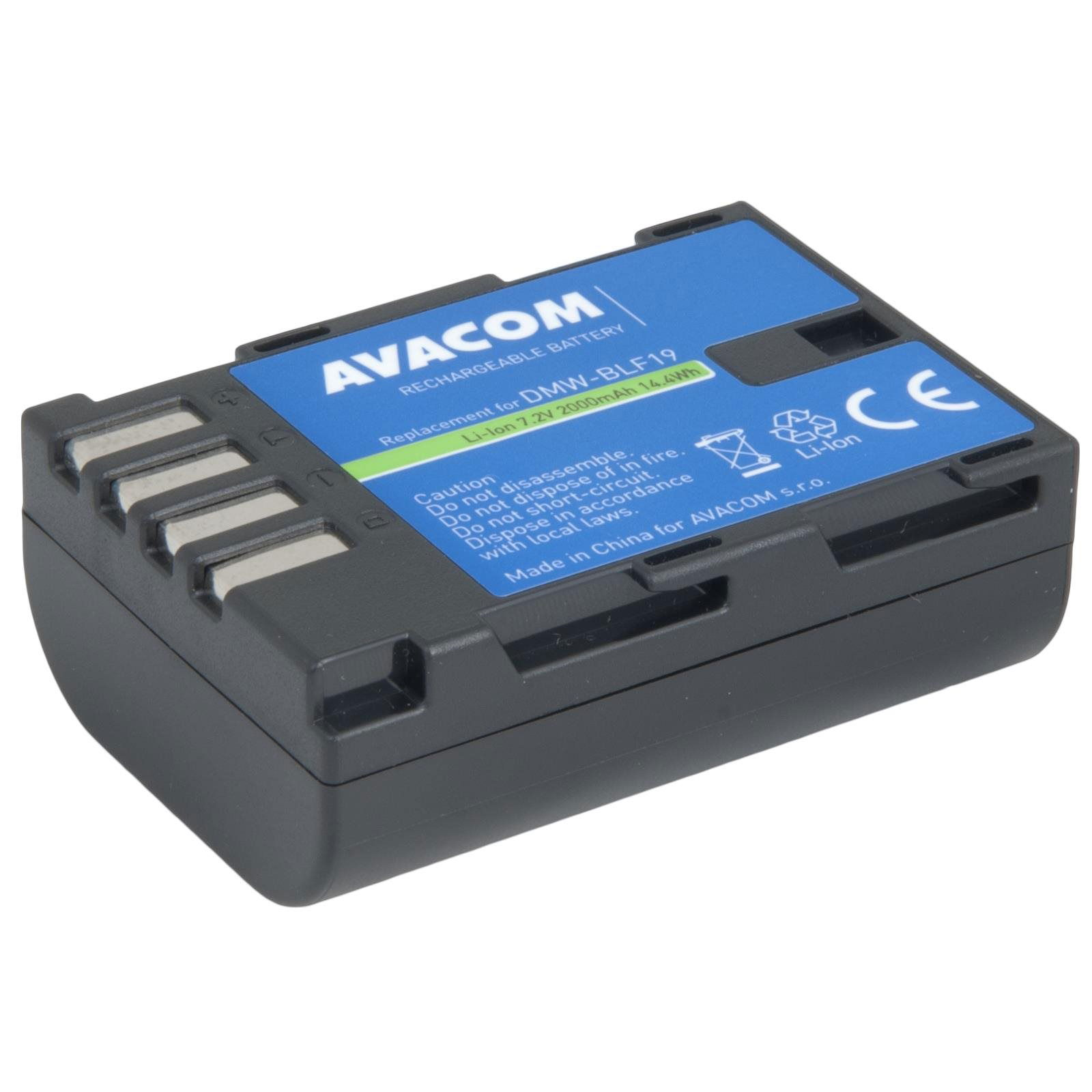 Avacom Panasonic akkumulátor DMW-BLF19 Li-Ion 7,2 V 2000 mAh 14,4 Wh (DIPA-LF19-B2000)