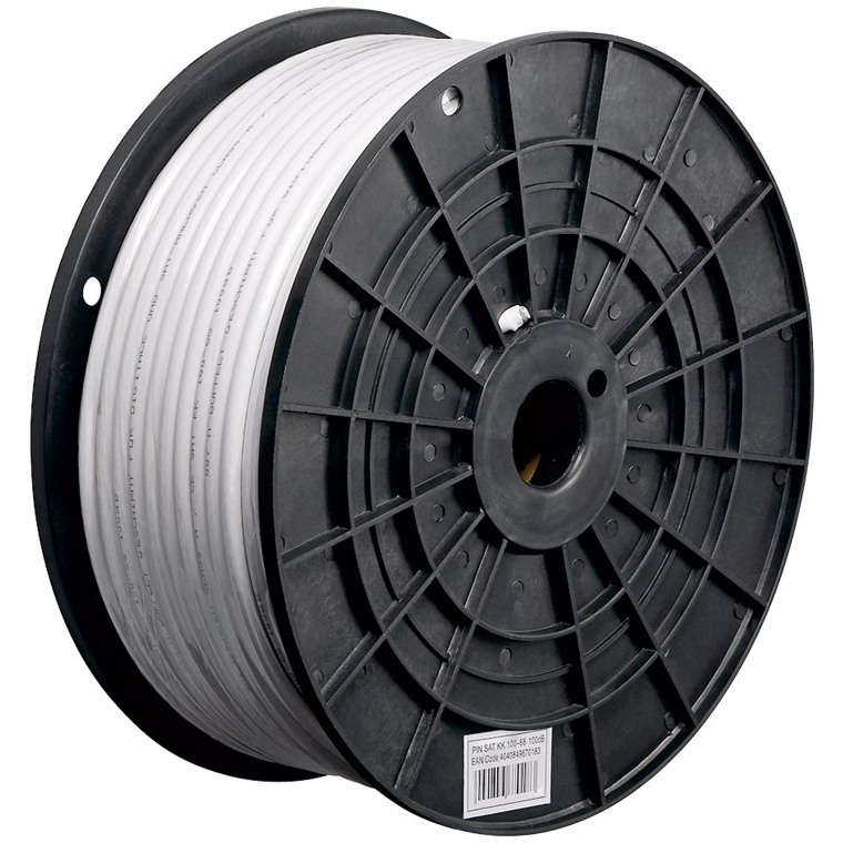 Goobay 67018 Koax antenna kábel 100m - Fehér (67018)