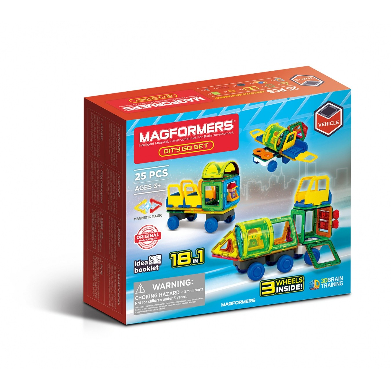 Magformers City Go 25 darabos Mágneses Építőjáték (005-707025)