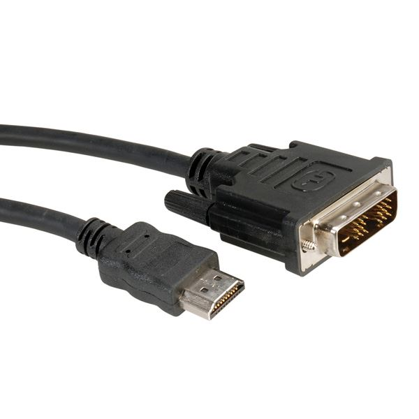 Roline DVI-D --> HDMI kábel 5m (11.04.5552-10) (11.04.5552-10)