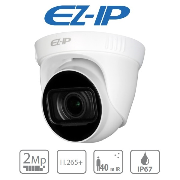 2MP IP камера, 2.8-12мм VF, IR 40м Dahua IPC-T2B20P-ZS