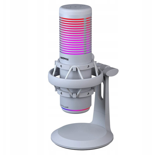 Rampage 41148 Bemol USB Asztali Kondenzátor Mikrofon - Fehér