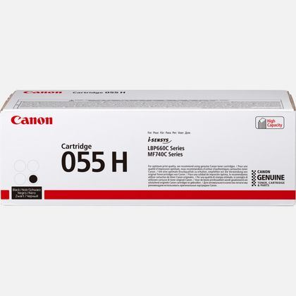 Canon 055H nagy kapacitású fekete tonerkazetta 7600 oldal