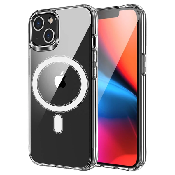 Samsung S23 FE készülékhez MagCover MID tok, MagSafe-kompatibilis, átlátszó