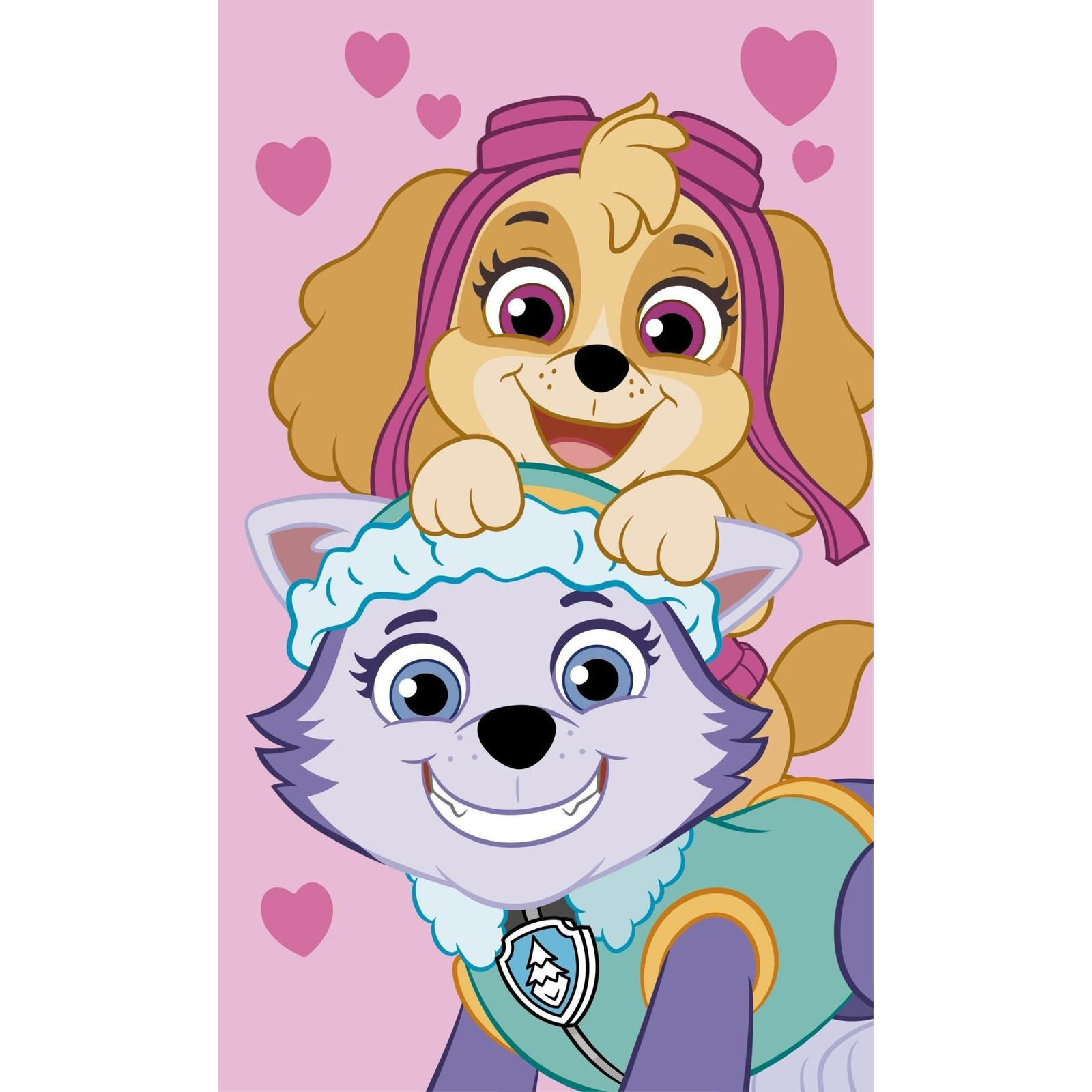 Jerry Fabrics Baby Towel Paw Patrol Pink 30 × 50 cm (040134-PAWPATPINA)