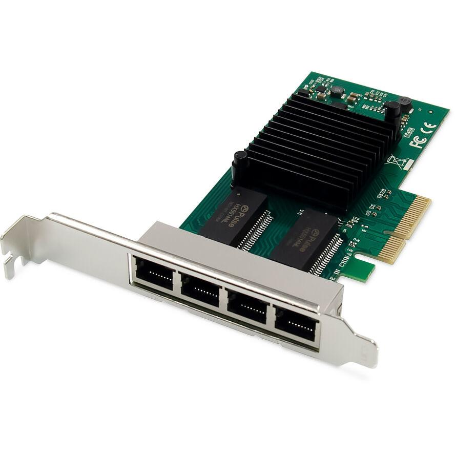 Digitus 4 port Gigabit Ethernet network card RJ45 PCI Express Intel I350 (DN-10114)