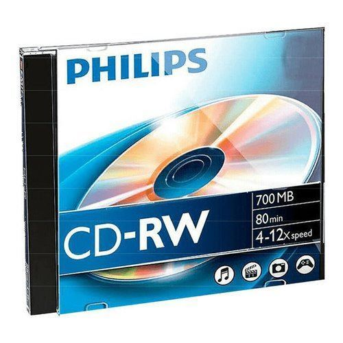 Philips 8710101710242 lege cd CD-RW 700 MB 12x 10 stuk(s)
