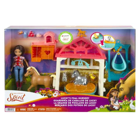 Mattel Szilaj Lucky csikó óvodája játékszett kiegészítőkkel (HCH37) (HCH37)