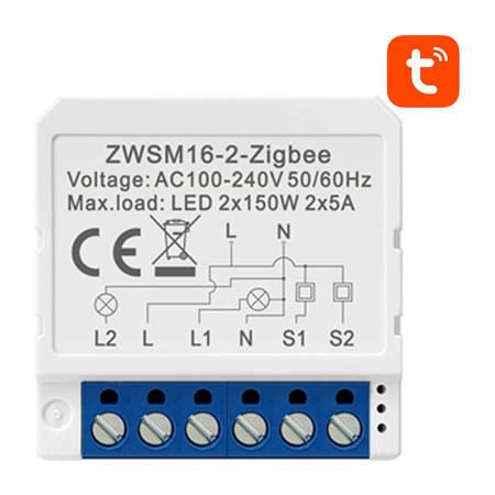 Avatto ZWSM16-W2 TUYA Intelligens kapcsoló modul