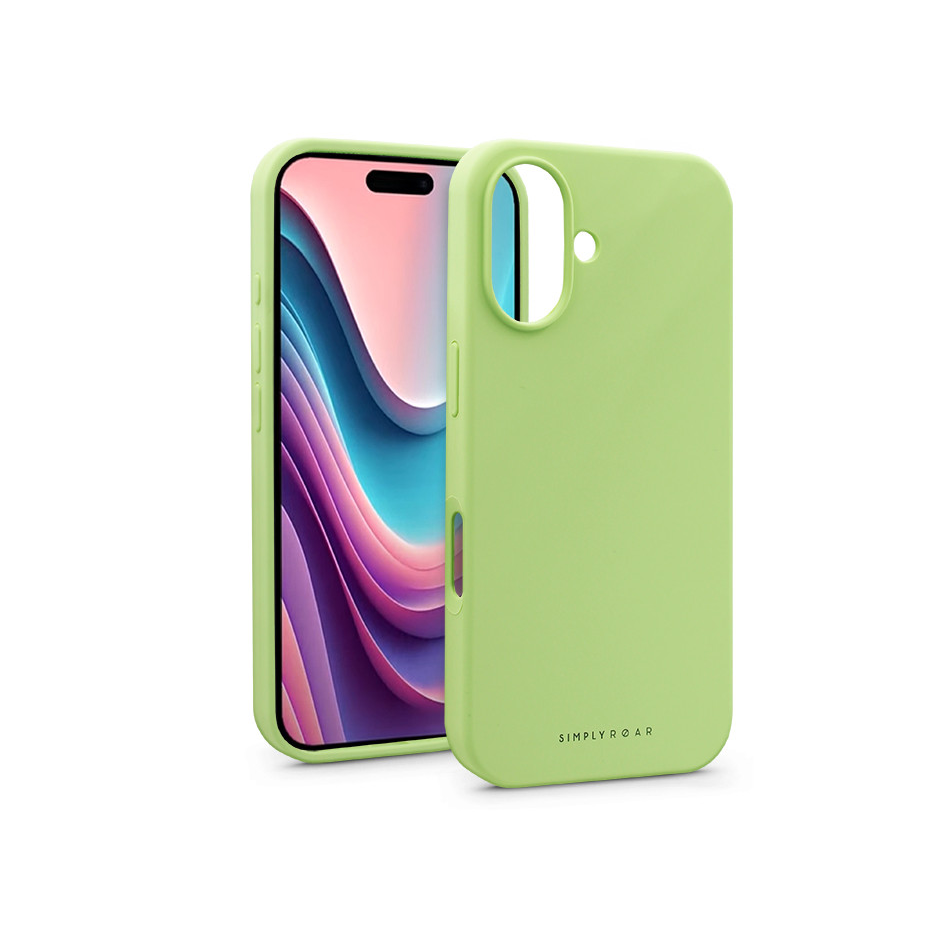 Apple iPhone 16 szilikon hátlap - Roar Cloud Skin - zöld (KC311772)