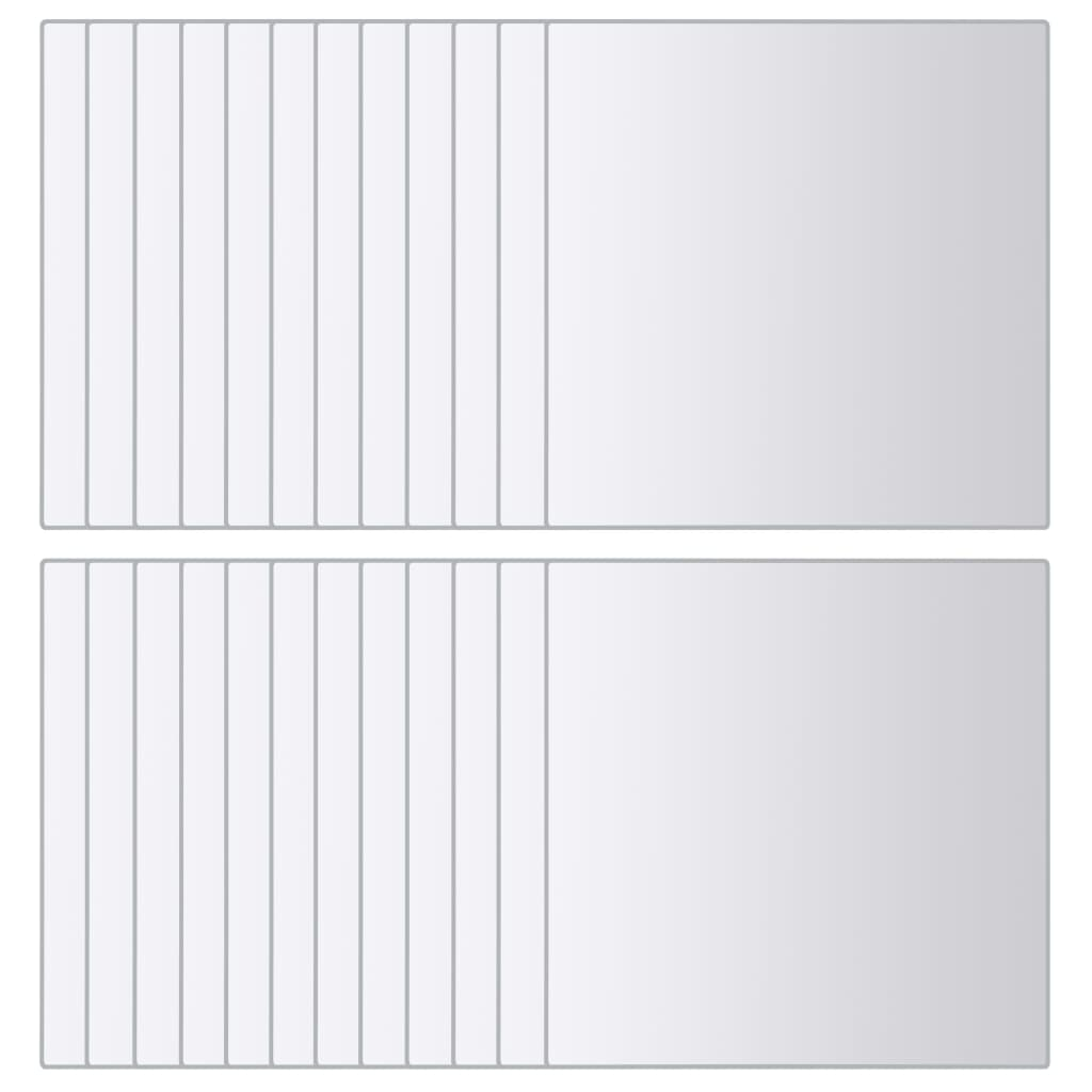 48 db négyzet alakú üveg tükörcsempe (3051490)