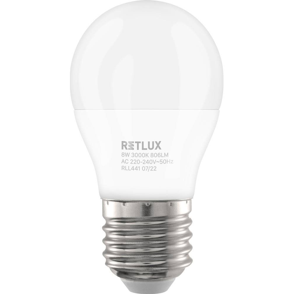 RETLUX RLL 441 G45 E27 miniG 8W WW (RLL 441)