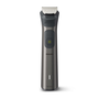 Тример за брада и коса 15 в 1 Philips Multigroom All in One MG7940/15, технология BeardSense, самонаточващи се стоманени остриета, 22 настройки за дължина, водоустойчив, калъф, черен / сребрист