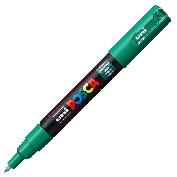 Uni Posca PC-1M 0.7mm Extra-Fine Marker - Zöld