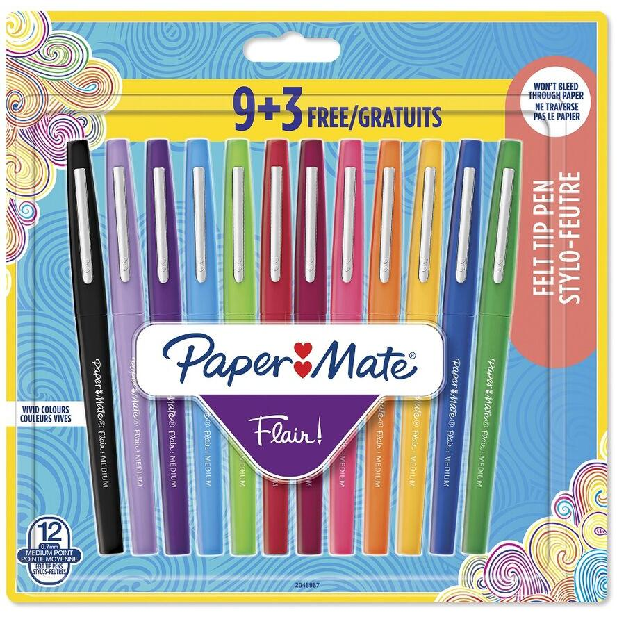 PAPER MATE Faserschreiber Flair 12er M 0.7 mm Blister (2048987) (2048987)