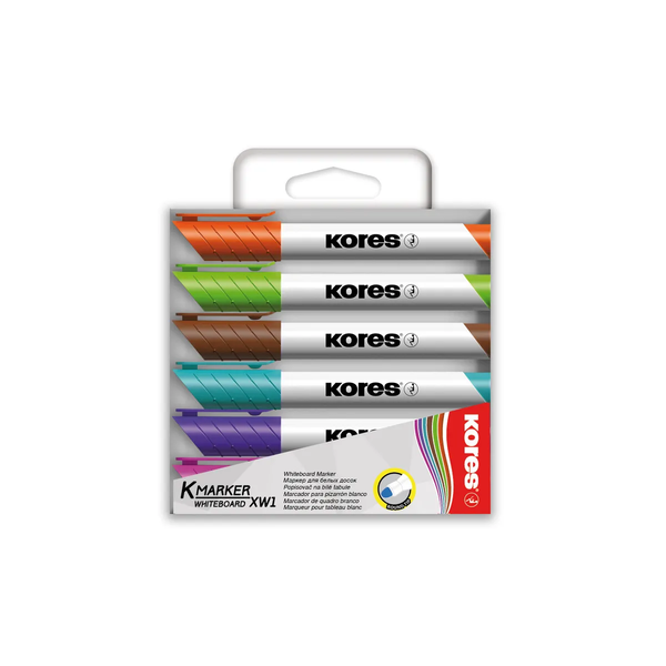Kores K-Marker 1-3mm Tábla- és flipchart marker készlet - 6 különböző szín