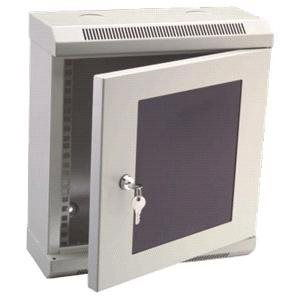 Datacom 10" 6U / 140mm, üvegajtós, szürke (7021)