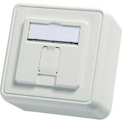 Telegärtner Hálózati csatlakozódoboz Falra szerelhető Szereletlen 1 port Alpesi fehér (H02000A0090)