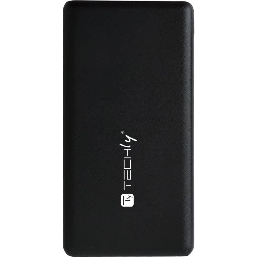 Techly I-CHARGE-10000 külső akkumulátor Lítium-polimer (LiPo) 10000 mAh Fekete (I-CHARGE-10000)
