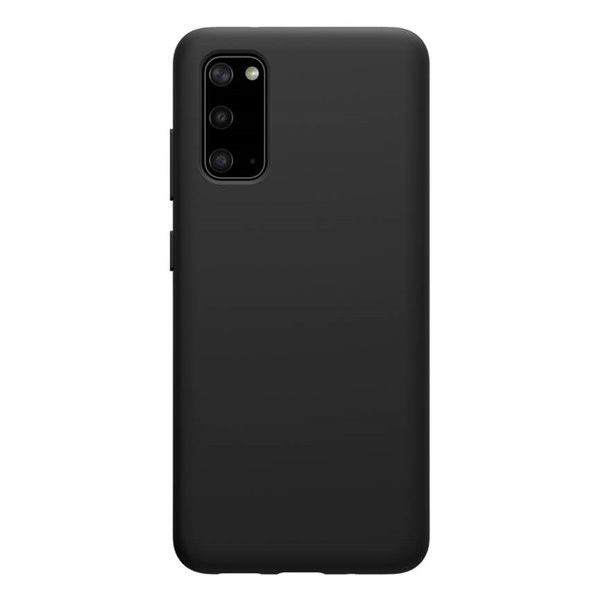 NILLKIN FLEX PURE szilikon telefonvédő (ultravékony, környezetbarát, mikrofiber plüss belső, matt) FEKETE [Samsung Galaxy S20 5G (SM-G981U)] (5996457942480)