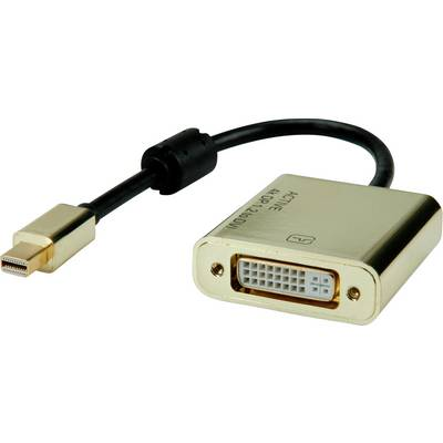 ROLINE GOLD 4K Mini DisplayPort-DVI Adapter Aktiv v1.2mini DP ST - DVI BU