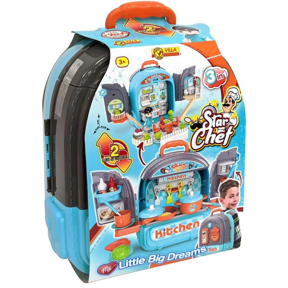 Villa konyhai játékszett utazóbőröndben (N/A)