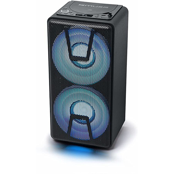 Преносима тонколона Muse M-1820 DJ, 150W, Bluetooth, CD, USB, Микрофон, Черен