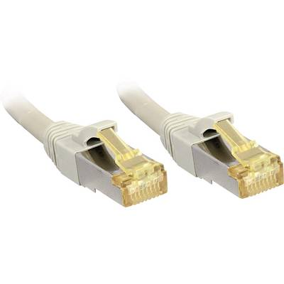 RJ45 Hálózat Csatlakozókábel CAT 6a S/FTP 3.00 m Szürke Védővel LINDY (47265)